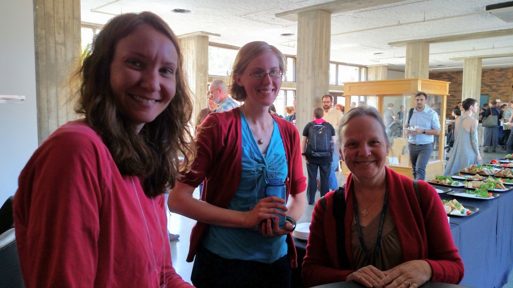 Jennifer with Rachel Roberts and Melinda Creech at the class showcase on Friday afternoon.