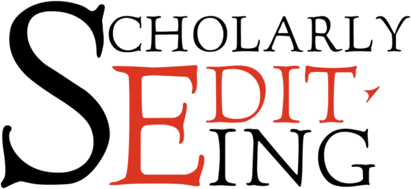 Scholarly Editing Logo