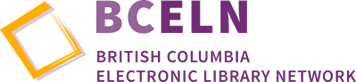 BCELN logo, reading BCELN British Columbia Electronic Library Network