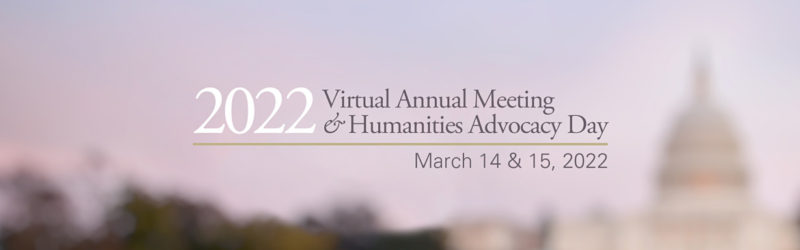 logo for 2022 Virtual Annual Meeting & Humanities Advocacy Day